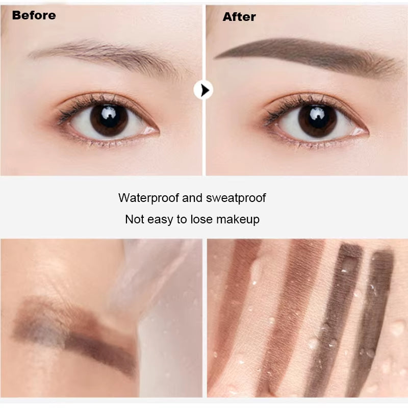 Eyebrow Powder Stamp Tint Stencil Kit Cosmetics Professional Makeup Waterproof Eye Brow Stamp Lift Eyebrow Enhancers Stencil Kit